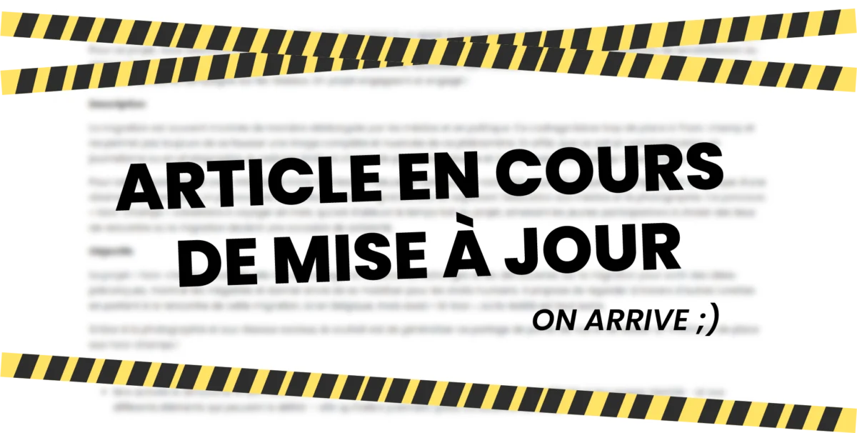 article en cours de mise jour