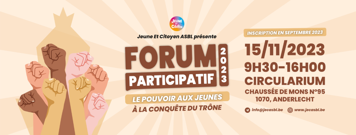 Les jeunes aux pouvoirs – Rejoignez-nous au Forum Participatif 2023 !